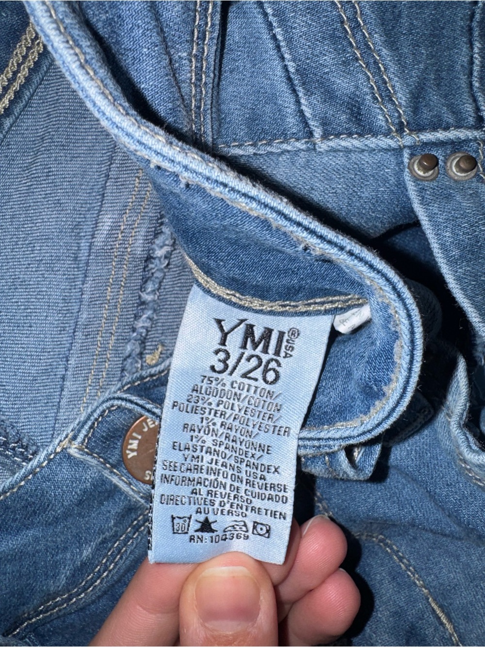 YMI Jeans Denim Capri Shorts - Picture 5 of 5